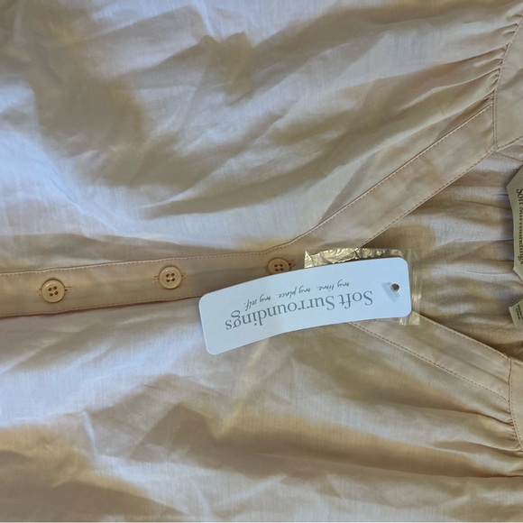 Soft Surroundings Pink Relaxed Tunic with Mandarin Collar - Picture 8 of 9